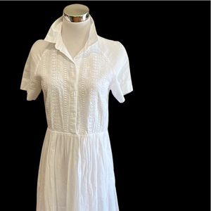 White Shirtwaist dress